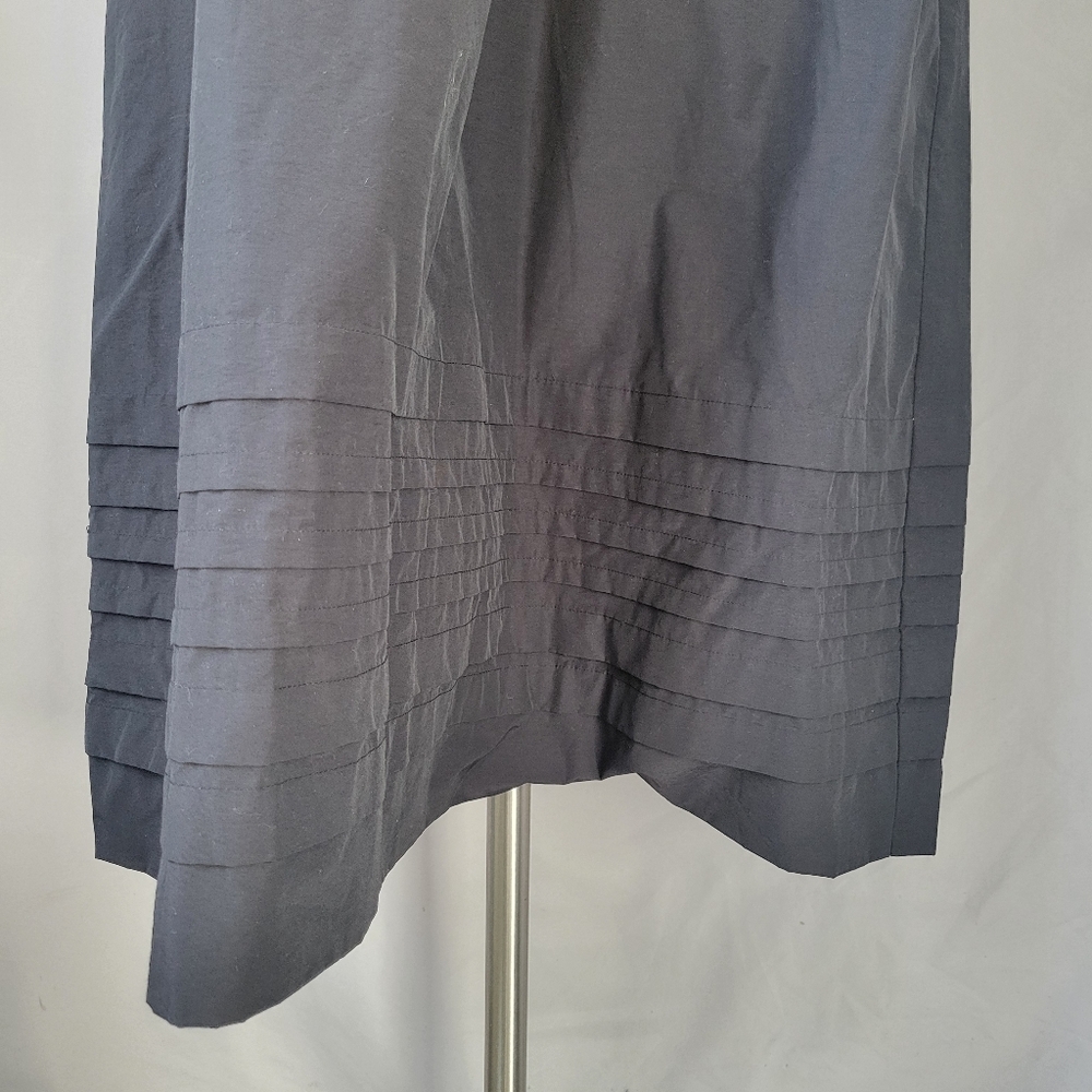 La Ligne Wilhelmina T-Shirt Midi Dress with Shirring Black M - Picture 6 of 13